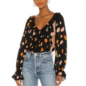 Free People | Poppy Bodysuit in Black Combo